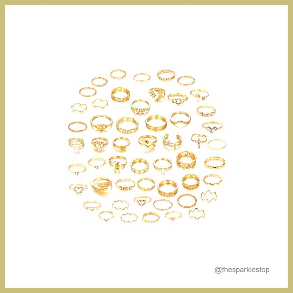 Silver Plated Brass Stackable Knuckle Rings Set W… - image 7